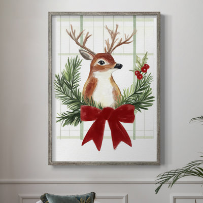 Christmas Holiday Art XLIII Framed Print - Solid Wood
