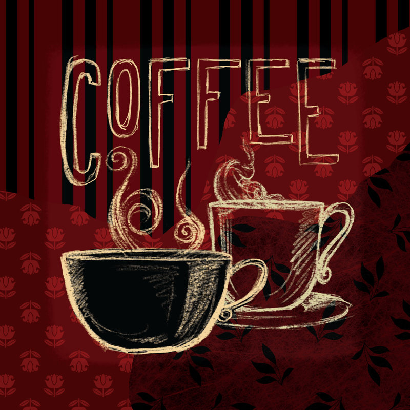Coffee - Wrapped Canvas Painting, 91cm H x 91cm W x 3.8cm D