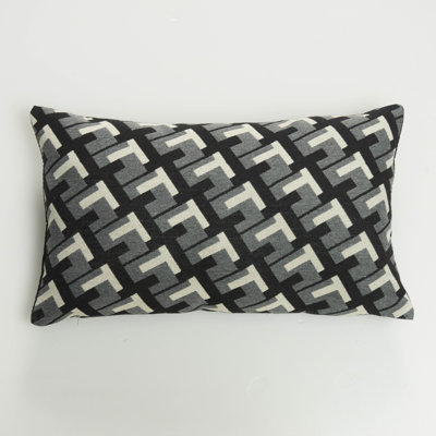 Black Geometric Modern Pillow Cover