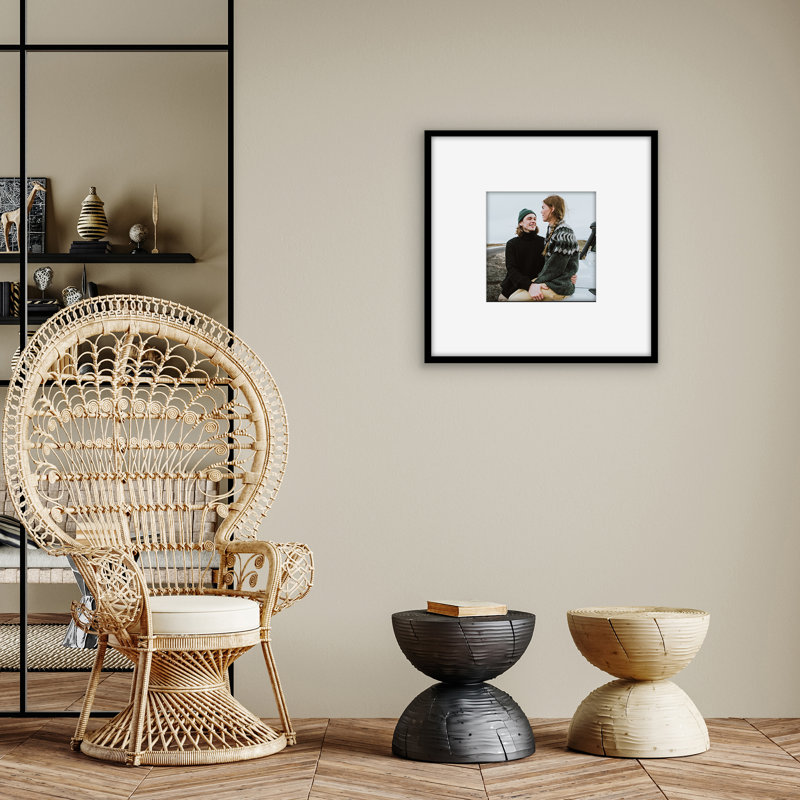 Picture Frame with Oversized Mat - Gallery-Style Frames for Photos or Artwork - Multiple Sizes, 12" x 12", 24" x 24"