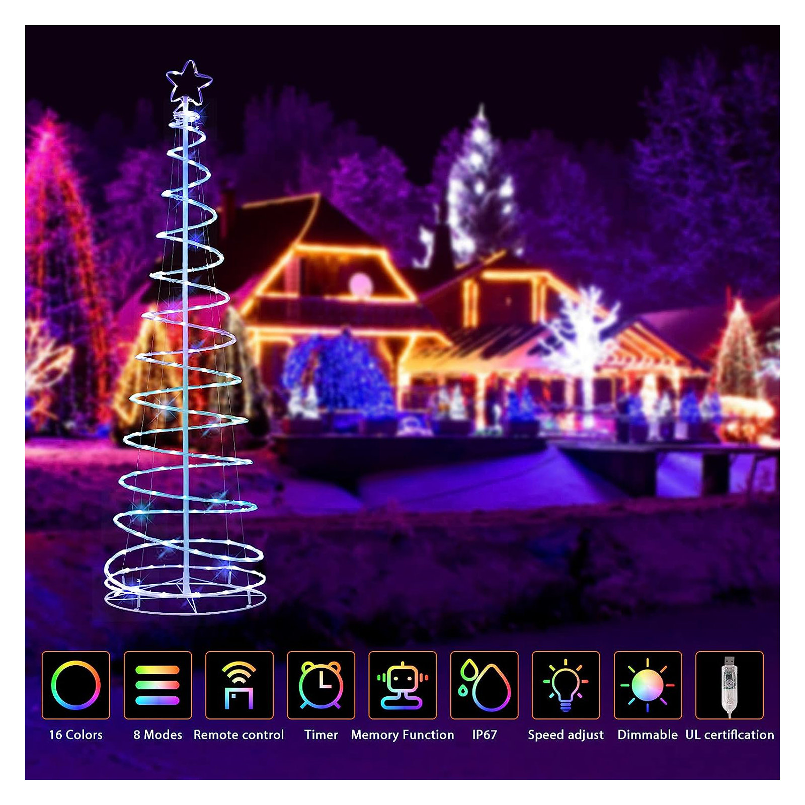 Gernhard 70.86'' LED Lighted Trees & Branches