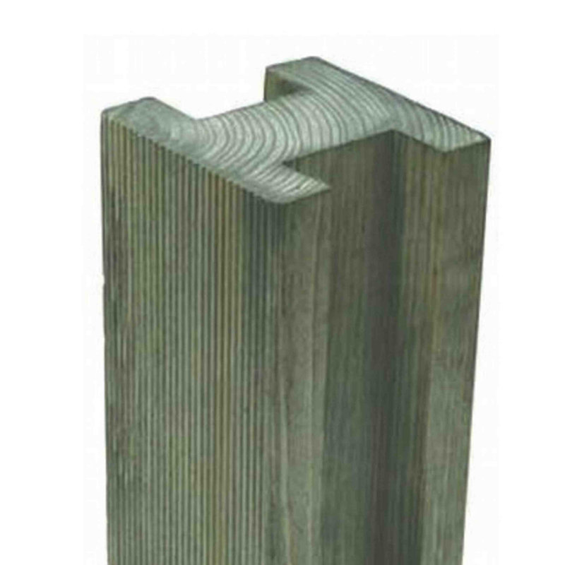 Forest Garden Grey Wood Line Post for Posts