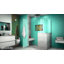 Cabine de douche rectangulaire pivotante sans cadre avec panneau fixe l 53 po x P 36,375 po x H 72 po Unidoor Plus-17782472