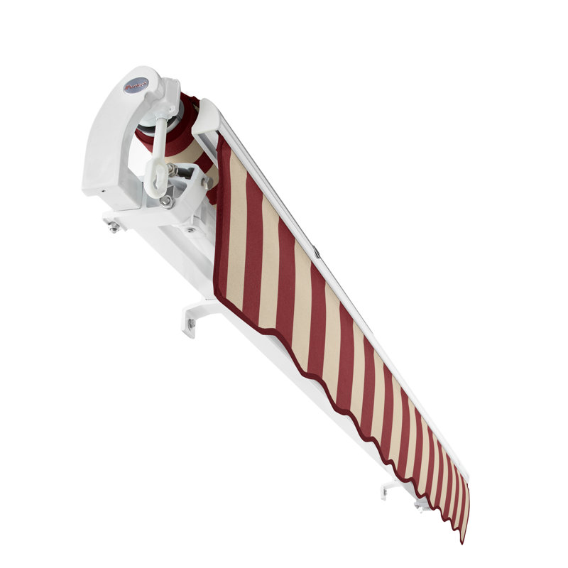 Store banne rétractable manuel Awntech Maui, 7,3 m x 3 m, bleu marine, l 24 pi x P 10 pi, Manuelle, Marine
