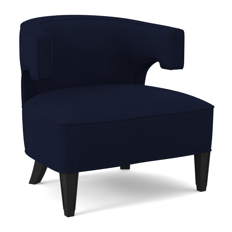 Chaise Laurel, Espresso, Mélange de polyester uniforme Margaret