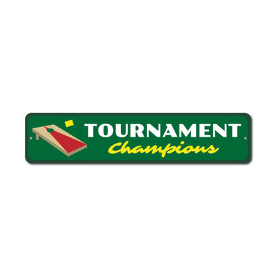 Enseigne en aluminium personnalisée Tournament