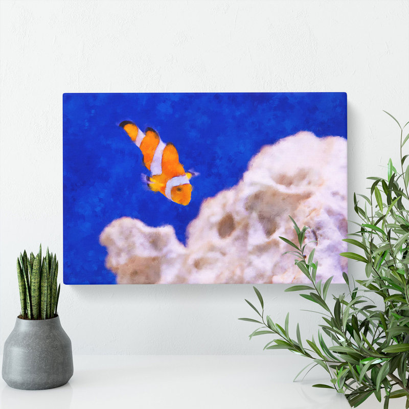 Clownfish Vol.2 - Wrapped Canvas Painting, 50cm H x 76cm W x 3cm D