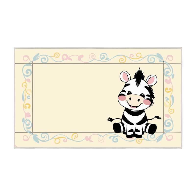 Tapis pour enfants East Urban Home, Rectangulaire 2 pi x 3 pi