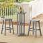 Table de bar ronde 21,5 "avec plateau à lattes-1292879960