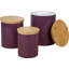 Wood Jar - Set of 3-14504245