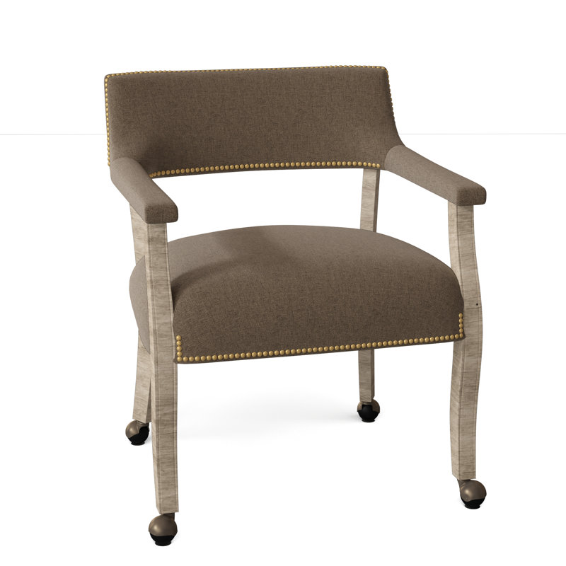Thayer Armchair, Brass, Smoke (9508 63), Walnut