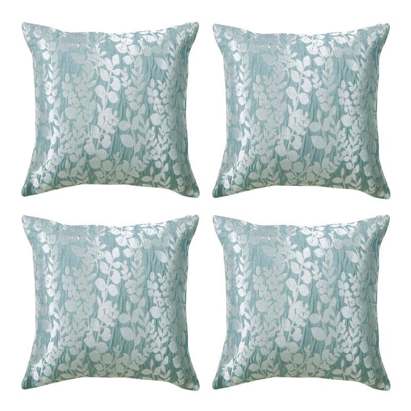 Dorfman Floral Square Cushion, Green