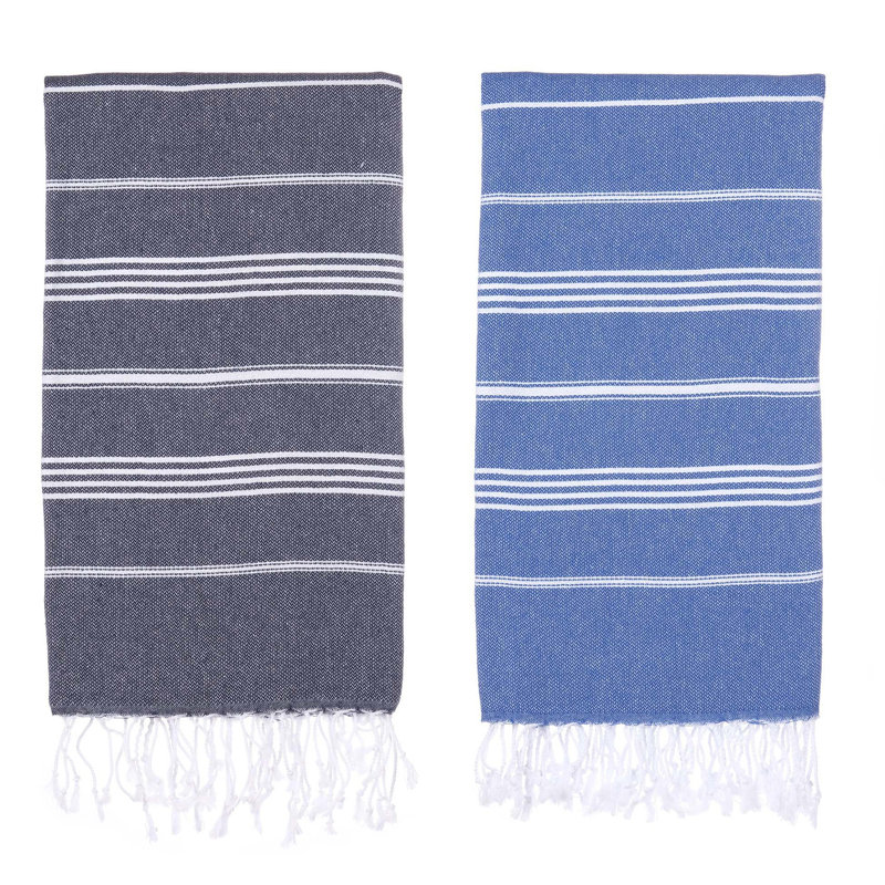 Ensemble de serviettes de plage Dayanara, Bleu / marine
