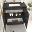 Ensemble de meuble-lavabo autoportant 35,4 po avec lavabo en acrylique noir renforcé Monterey-941896272