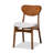 Hollman 5-piece modern rectangular dining set in White, 29.9" H X 47.2" W X 29.5" D-1339827621