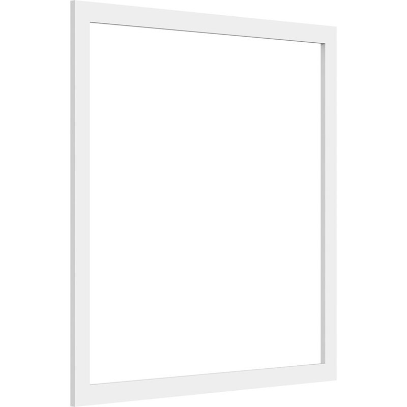 Panneau mural Prescott 3D en blanc, H 30 po x l 30 po x P 0,38 po
