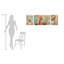 Moving Magic - 3 Piece No Frame Panoramic Painting on Canvas