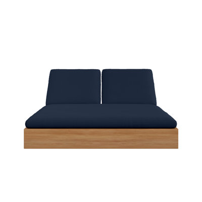 Beja Outdoor Teak Chaise Lounge
