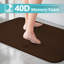 Ensembles de tapis de salle de bain 3 pièces, ensemble de tapis de bain en mousse viscoélastique absorbante douce, tapis de bain à séchage rapide, ensemble de tapis de bain lavable à la machine pour salle de bain (chocolat)