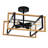 Juvraj 4-Lights Semi Flush Mount Ceiling Light With Metal Cage-2099236913