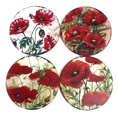 Ensemble de 4 sous-verres assortis