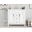 Meuble-lavabo 36 po avec lavabo supérieur, 2 portes à fermeture douce et 2 tiroirs, meuble-lavabo simple-1744523725
