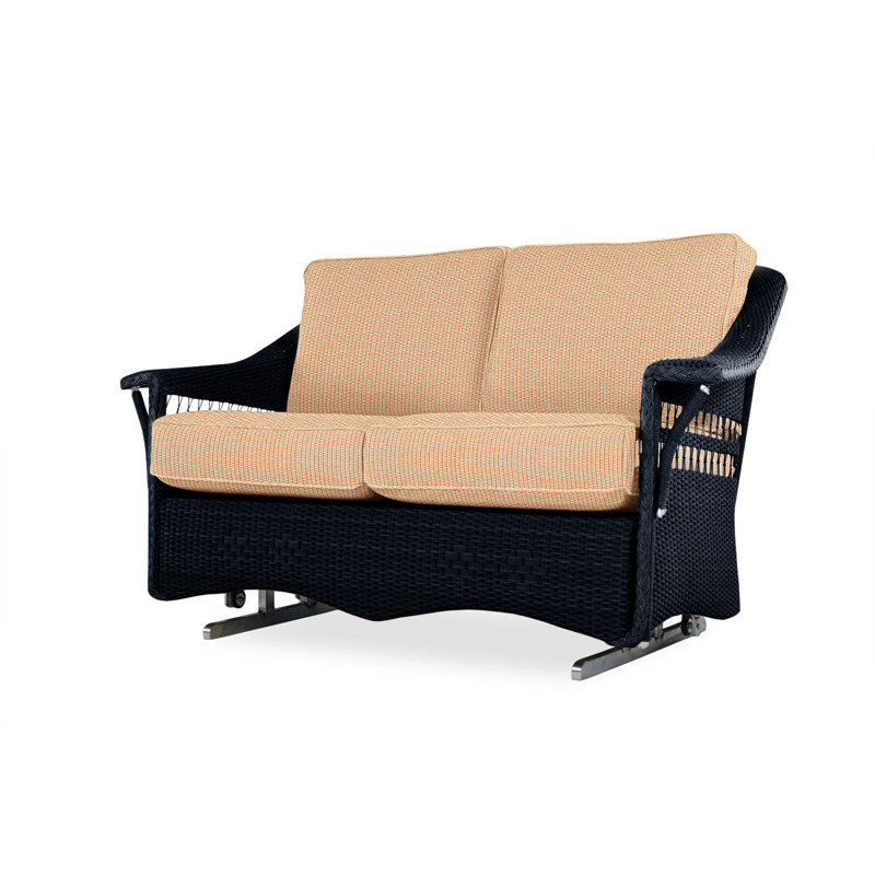 Nantucket Outdoor 2 - Seat Loveseat, Decorline Natural, Ebony