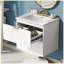 Meuble-lavabo mural moderne à 2 tiroirs-105352222