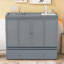Full Size Murphy Bed With USB Port And A Large Drawer, Grey