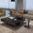 Italian light luxury square stone coffee table-125119960-106733734
