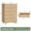 Commode 5 tiroirs en rotin-362537857