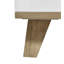 Commode blanche 3 tiroirs et 3 portes, commode de rangement moderne sans poignée avec pieds en bois naturel massif, armoire à tiroirs minimaliste pour le salon de la chambre à coucher, simple à installer