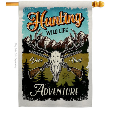 Double Sided 40'' H x 28'' W Polyester Animal House Flag