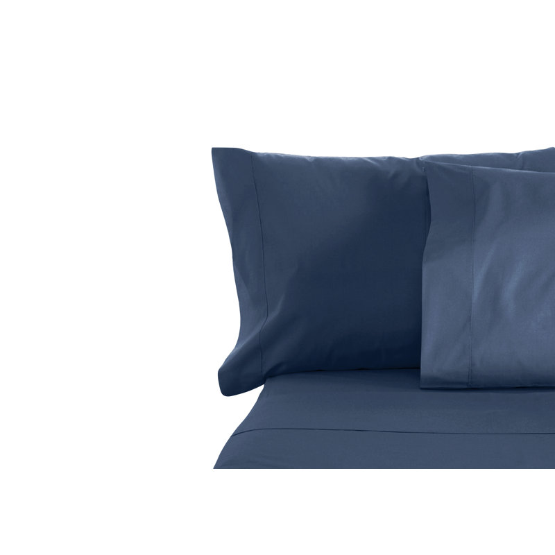 Microfiber Sheet Set, Navy, Queen
