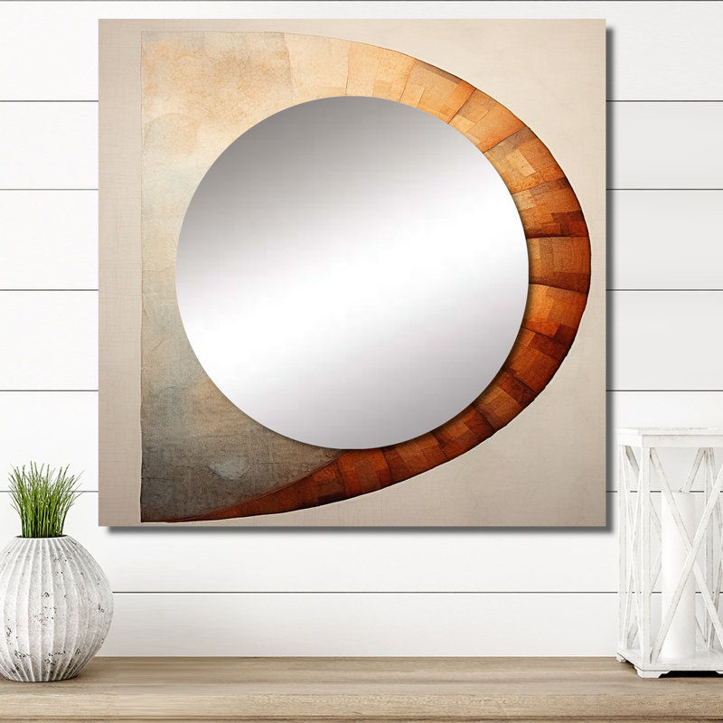Miroir mural de salon Lailabelle - Nautilus, 29 po x 29 po