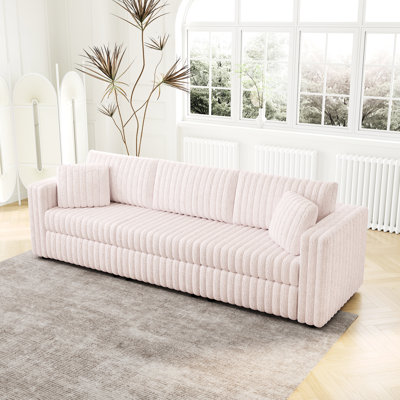106.3" Modular In Pink - & Relaxing. Solid Frame. Various Shapes. Contemporary Style. Washable Cushion Covers For Convenience Comfortable Modern. Quality Materials, Customizable Combinations,