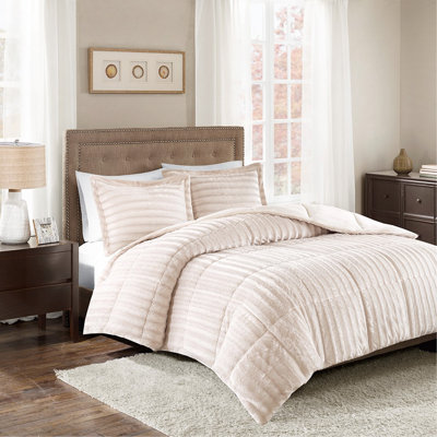 Mini ensemble d'édredon en fausse fourrure luxueux très grand / très grand californien, hypoallergénique et certifié OEKO-TEX pour un confort et un style ultimes