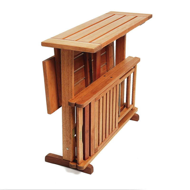 Adalmiina Rectangular Eucalyptus Outdoor Dining Table , 90cm cm W 60cm cm D