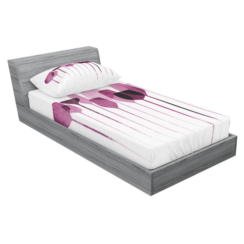 Microfiber Sheet Set, Twin Sheet Set with Fitted Sheet