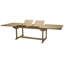 Baek Rectangular Wood Metal Outdoor Dining Table , 195cm cm W 110cm cm D
