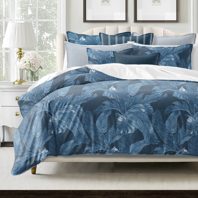 Palomino Denim Cotton Coverlet Set, King Coverlet + 7 Additional Pieces