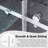 56" To 60" W X 72" H Frameless Single Sliding Shower Door With 1/4" (6Mm) Thick Tempered Clear Glass, Easy-Clean Coating, Stainless Steel Hardware