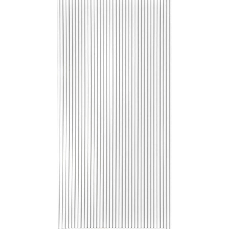 Panneaux muraux en PVC 3 x 8 pi Ridge MirroFlex 4 pi x 8 pi, Blanc mat