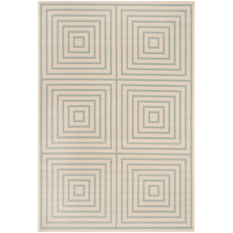 Tapis d'intérieur / extérieur Kelli Linden, Rectangle 5 pi 3 po x 7 pi 6 po