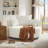 Chunni 360° Swivel Chenille Accent Chair with Removable Pillows-121782697-121782698