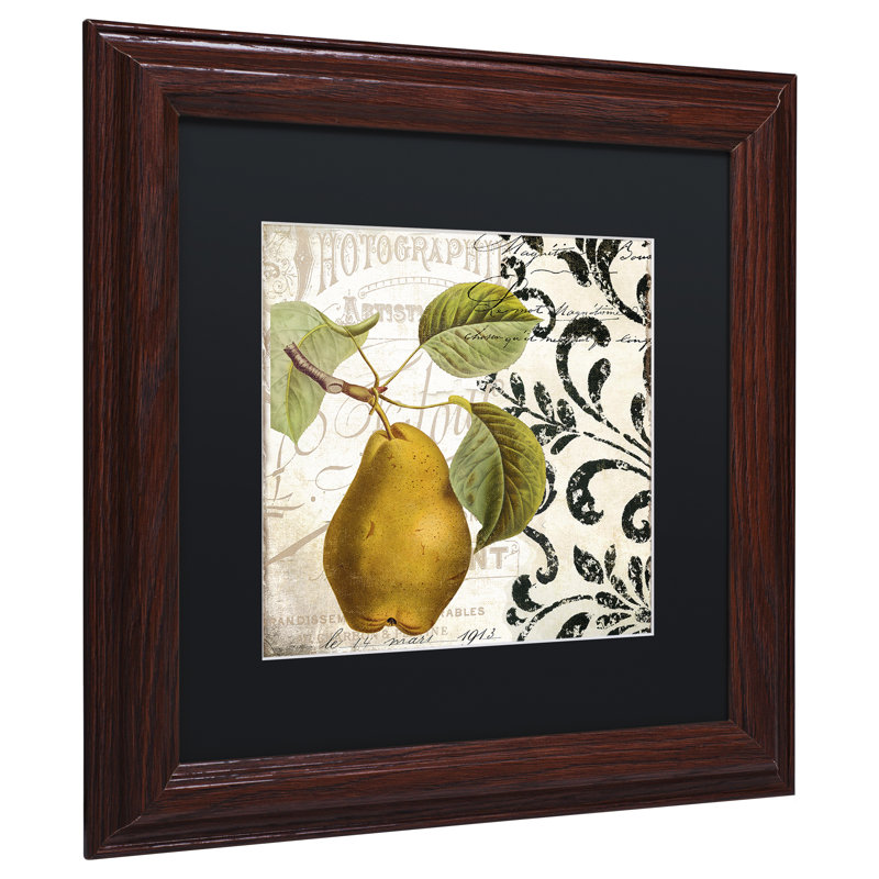 Jadaya «Les Fruits Jardin I», impression encadrée, H 11 po x l 14 po x P 0,5 po, Noir