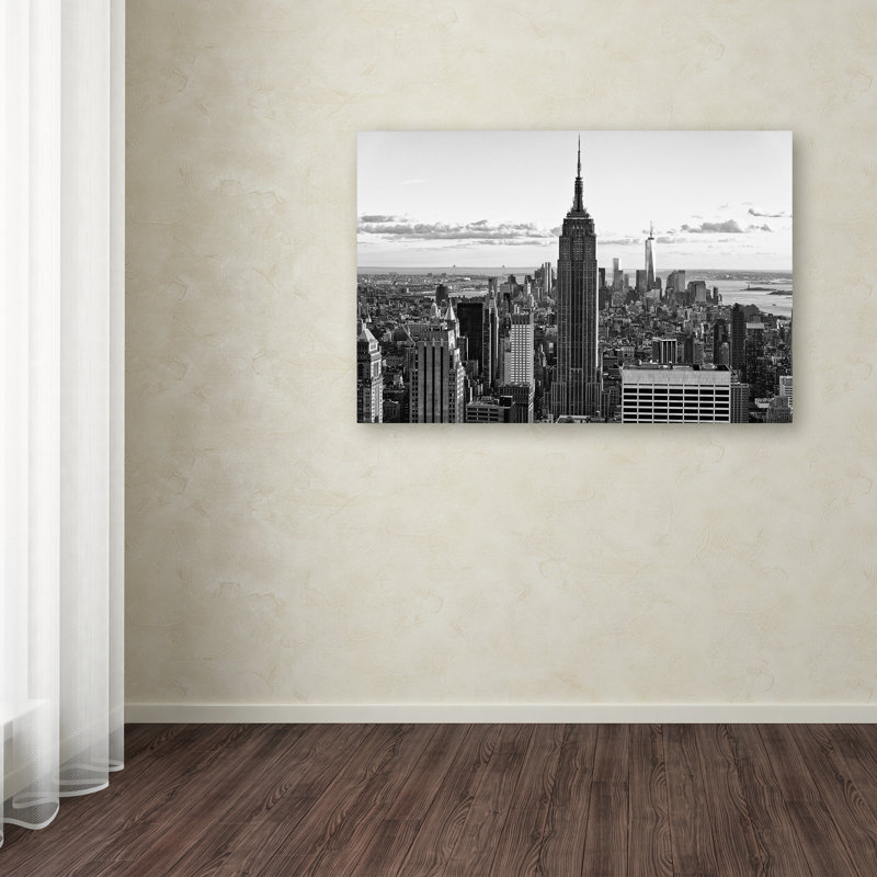 New york cityscape, reproduction de photo sur toile tendue, H 16 po x l 24 po x P 2 po