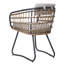 Ensemble de 2 chaises de patio confortables et de fauteuils en rotin durables pour le jardin