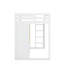 Lit mezzanine simple en bois avec garde-robe, tablettes et armoire-825819621