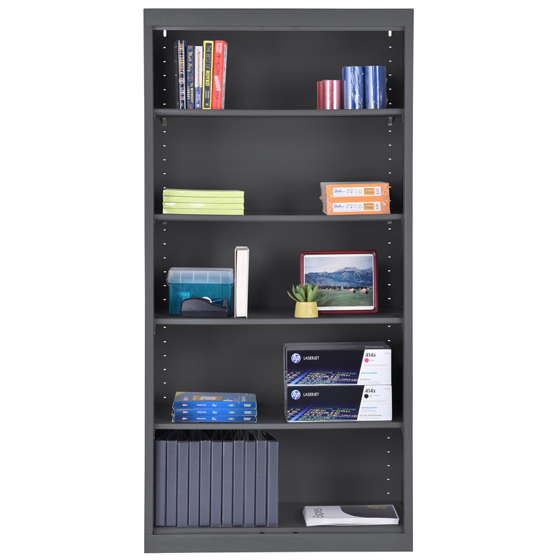Bibliothèque standard Elite Steel, Anthracite, H 72 po x l 36 po x P 18 po